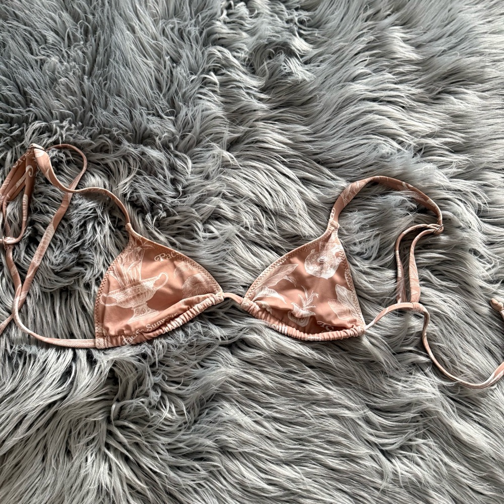 PacSun Light Tan Triangle Bikini Top